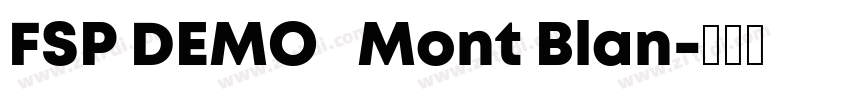 FSP DEMO   Mont Blan字体转换